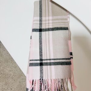 Like New - Never Worn Plaid Scarf with Fringe